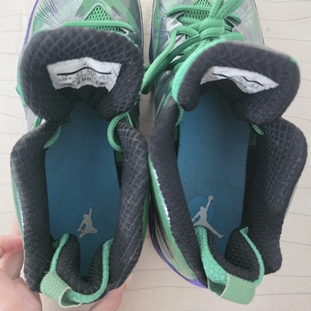 Nike Mens Air Jordan Lite Hulk Green Purple Basketball Shoes 524922-362 Sz 10.5